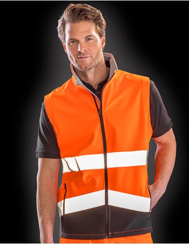 R-R451X-Printable Safety Softshell Gilet
